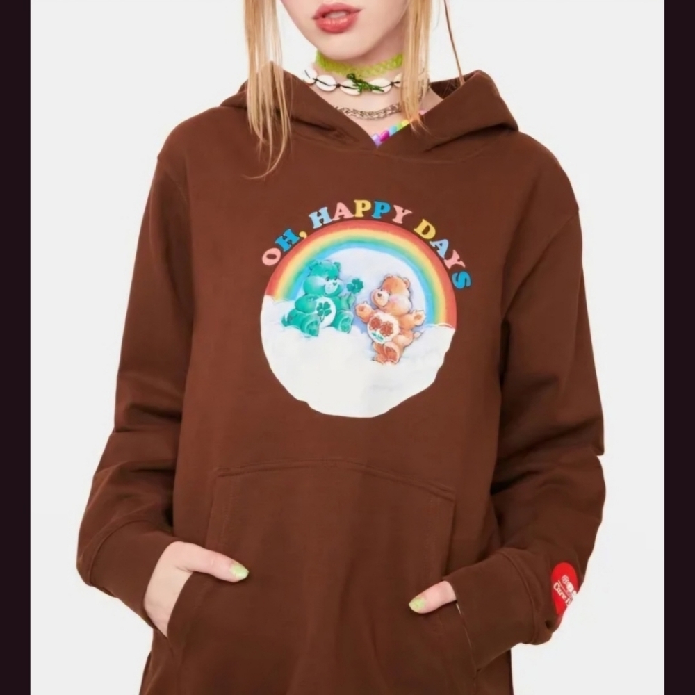 BSR By Samii Ryan CARE BEARS Hoodie Sweatshirt oh Happy Days
